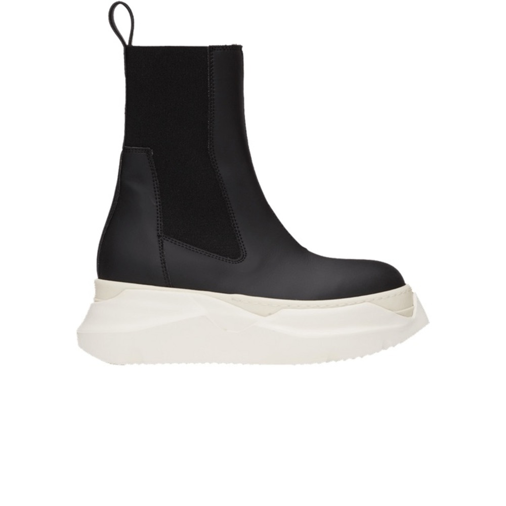 Rick Owens Black and White Platform Sneakers
